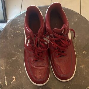 Nike Men's Athletic Shoes in Burgundy and White